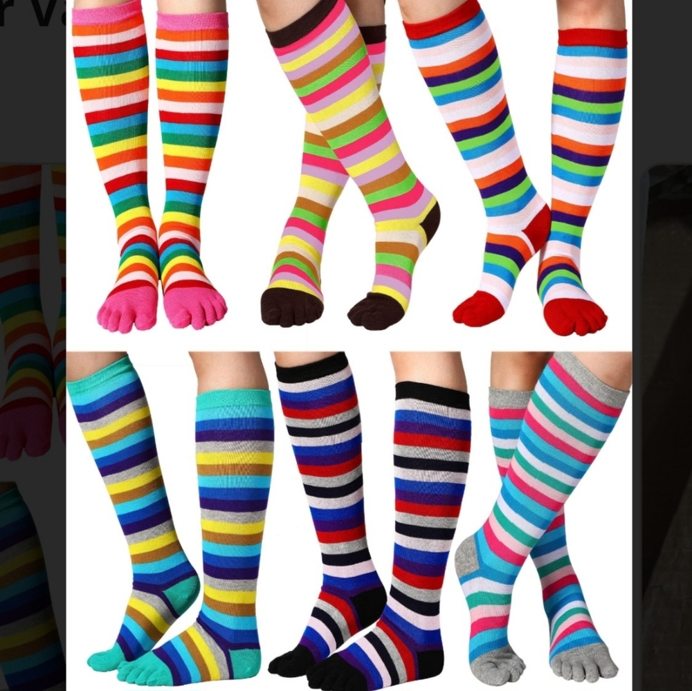 Toe Socks! Teal Toe! Bundle 3 For $15!